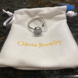 Olivia Jewelry Evil Eye Fidget Ring "To my Daughter" Sterling Silver